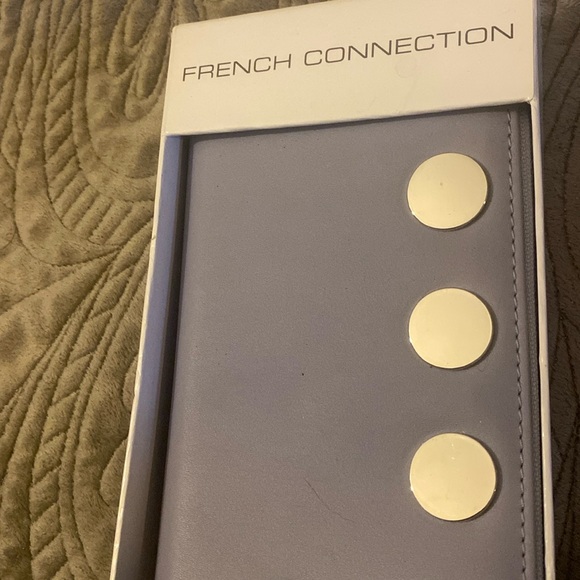 New in Box NWT French Connection Smokey Blue Zip Around Wallet Organizer “Celia” - Picture 3 of 6